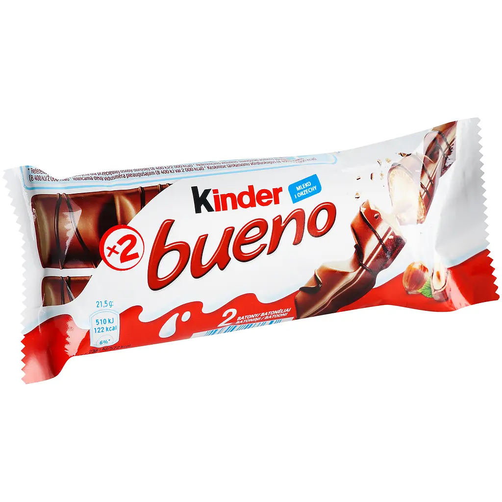 Батончик Kinder Bueno Е-2 шоколадно-вафельний 43 г (6327) - фото 3