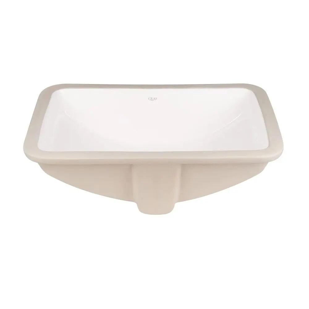 Умивальник Qtap Stork врізний прямокутний 530x370x200 мм White + донний клапан PU02O, Білий - фото 3