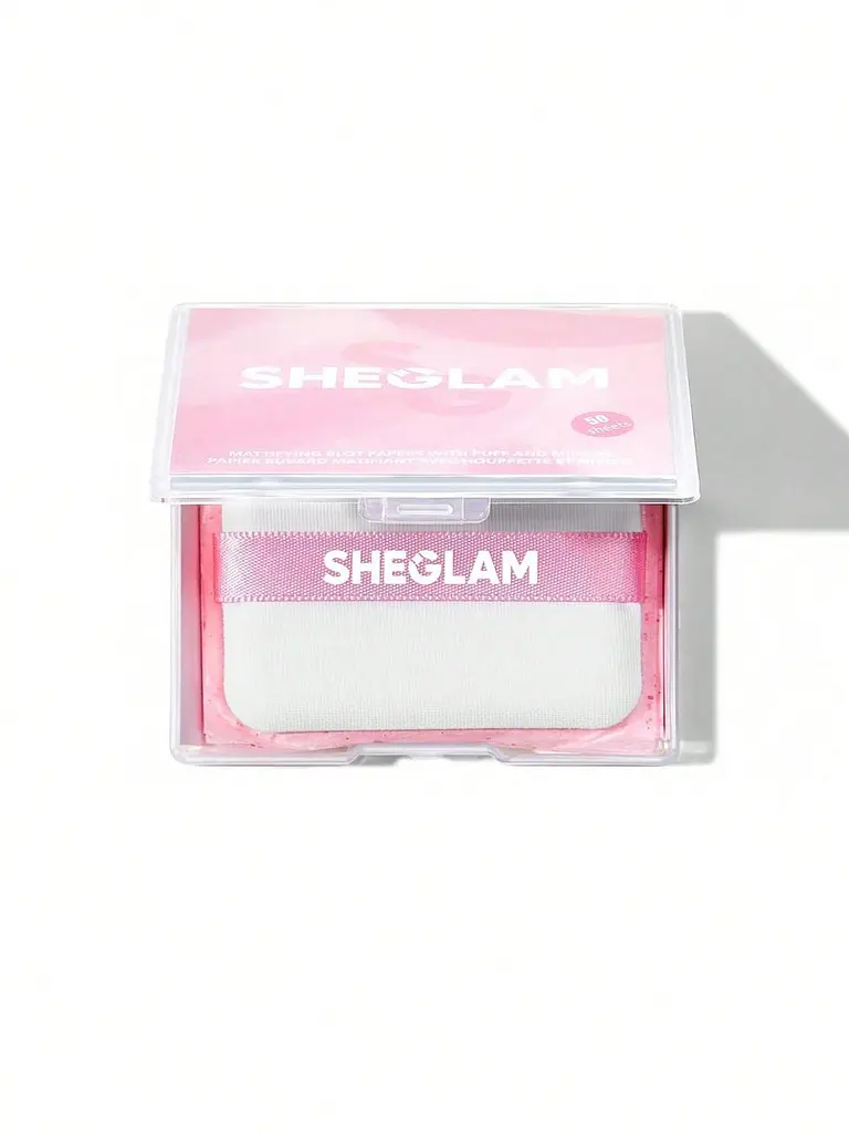 Матуючі салфетки для обличчя MATTIFYING BLOT PAPERS WITH PUFF Sheglam