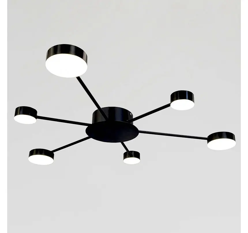 Світлодіодна люстра стельова Artlight 6473/6 з шістьма круглими плафонами, 36 Вт - фото 3