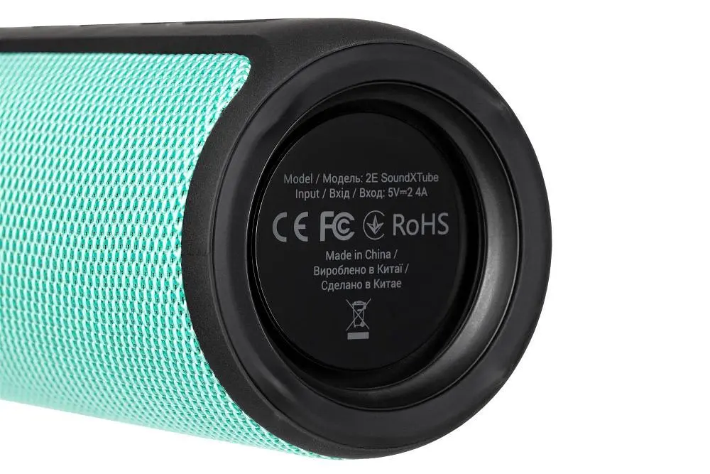 Акустична система 2E SoundXTube TWS MP3 Wireless Waterproof Turquoise (2E-BSSXTWTQ) - фото 2