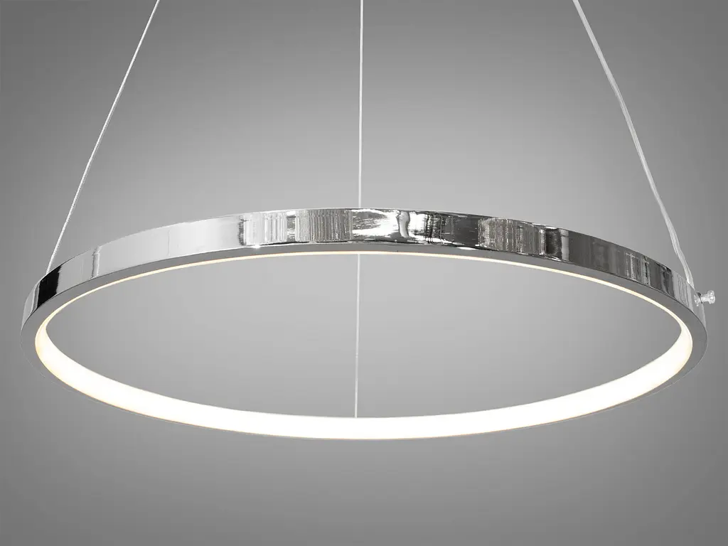 Стельова люстра LED Diasha MD9079-400HR, 36W, хром, для коридору, спальні, кухні, діаметр 40 см - фото 2