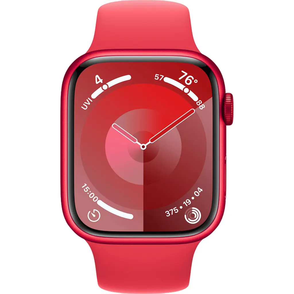 Смарт-часы Apple Watch Series 9 GPS 41mm Red Aluminum Case with [PRODUCT] Red Sport Band M/L [MRXH3] [92655] - фото 2