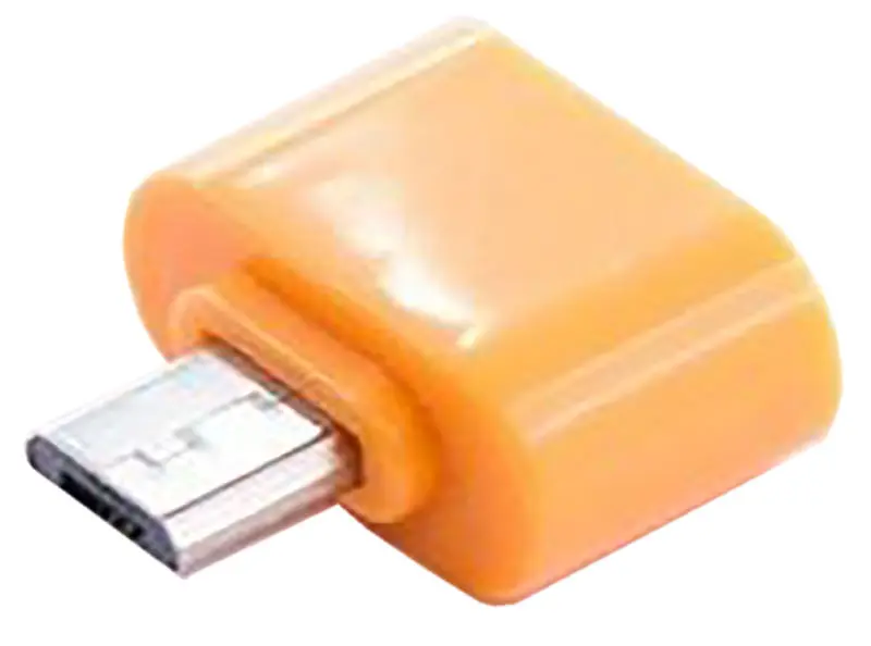 Перехідник Dengos ADP-008 OTG USB - Micro-USB Orange - фото 1