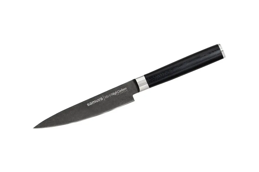 Ніж кухонний універсальний 125 мм MO-V Stonewash Samura kuh0008553