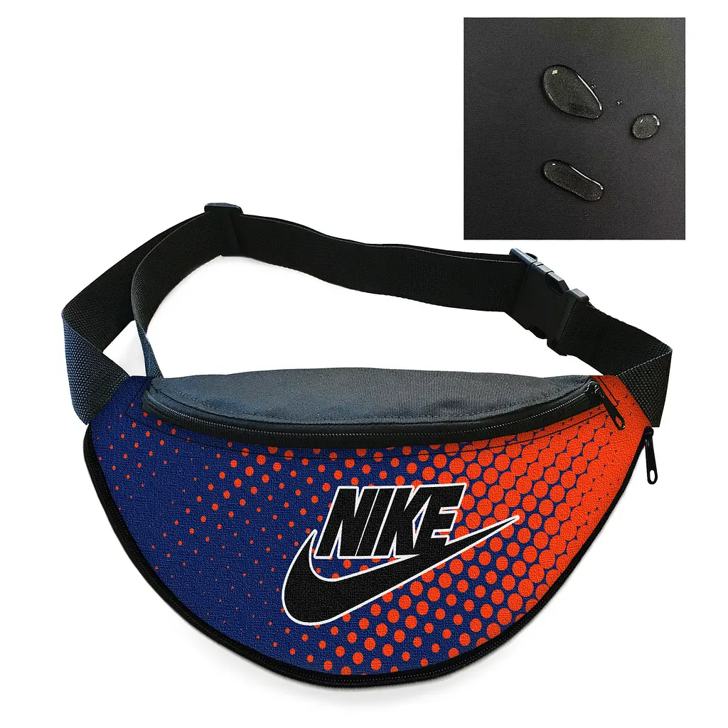 Сумка-бананка Nike мужская/женская спортивная 32×16 см с расширителем поясная сумка или сумка через плечо (3732) - фото 1