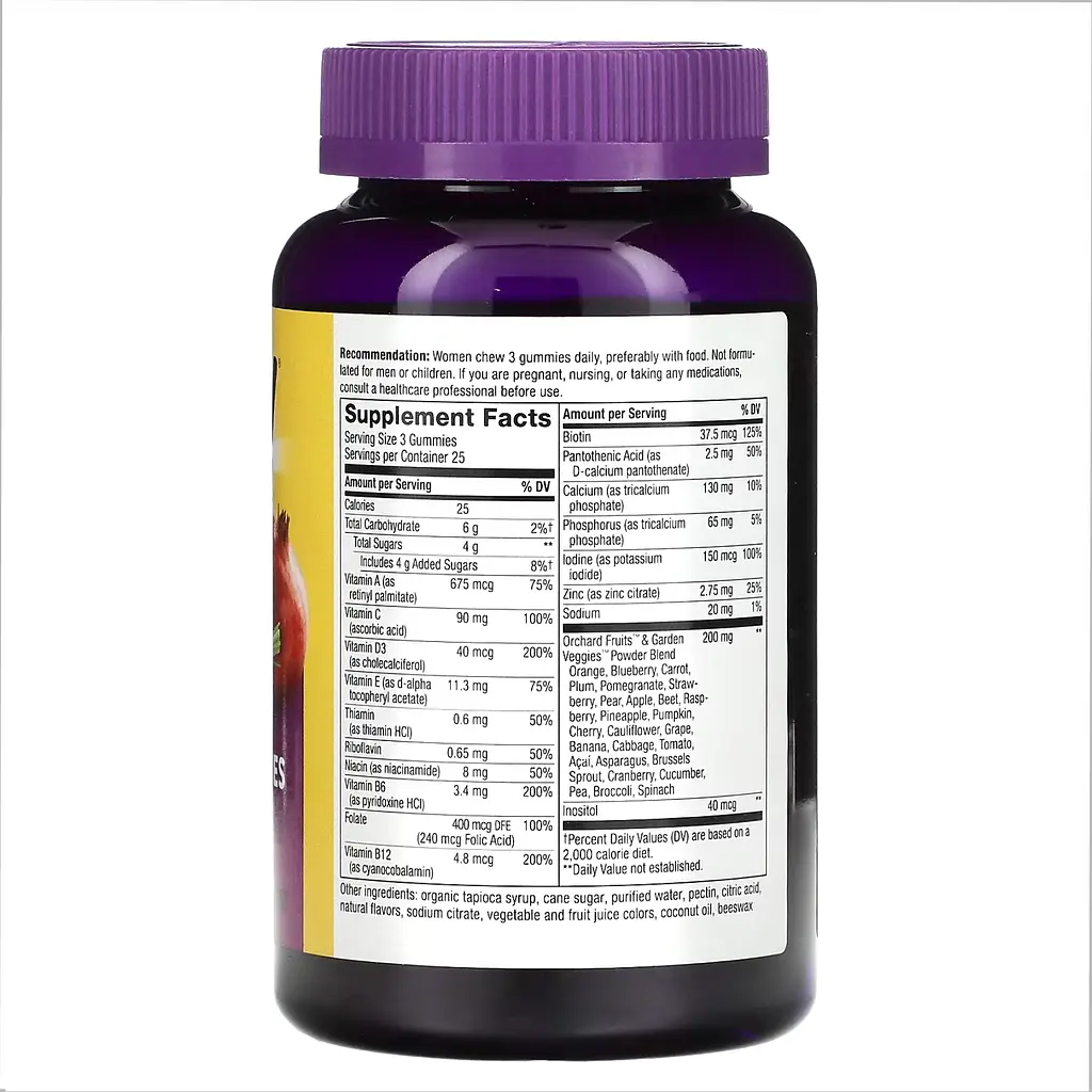 Мультивітаміни Преміальної Якості для Жінок Women's Premium Gummies Multivitamin - 75 жувальних цукерок - фото 2