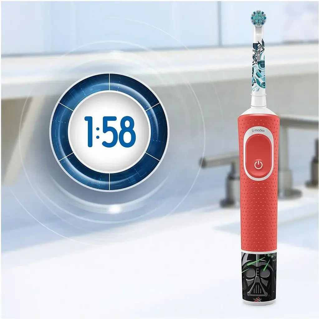 Дитяча електрична зубна щітка Oral-B Kids Зоряні Війни з футляром - фото 4