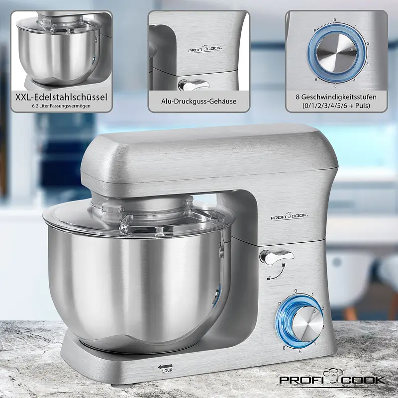 Кухонний комбайн - тістоміс Profi Cook PC-KM 1188 6л - фото 4
