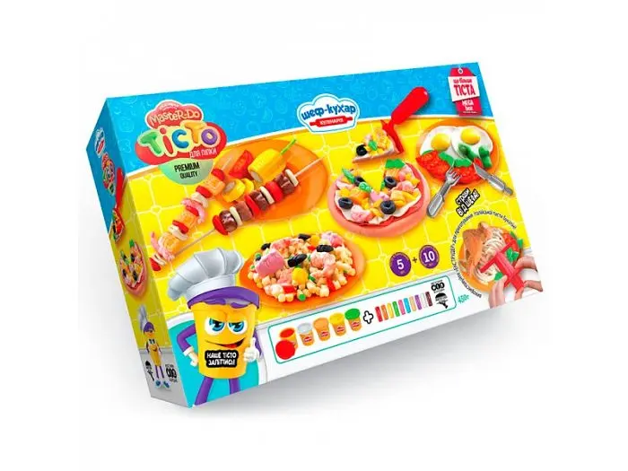 Тісто для ліплення Шеф-кухар Кулінар Master Do, Danko Toys, 15 кольорів - фото 2