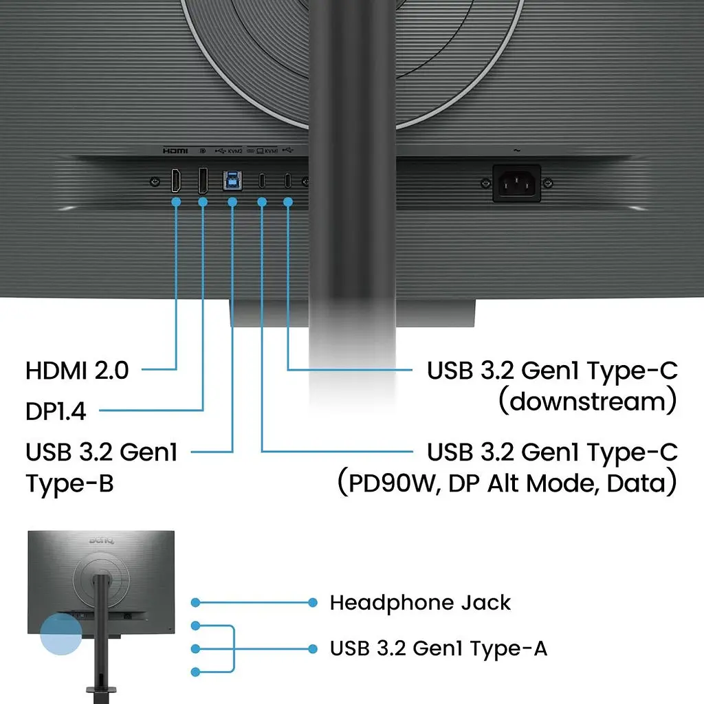 Монитор BenQ 28.2` RD280UA (9H.LM2LJ.TBE) [147887] - фото 15