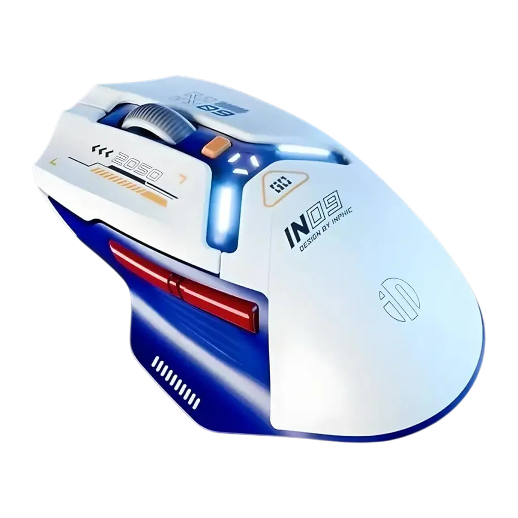 Миша INPHIC IN9 White-Blue