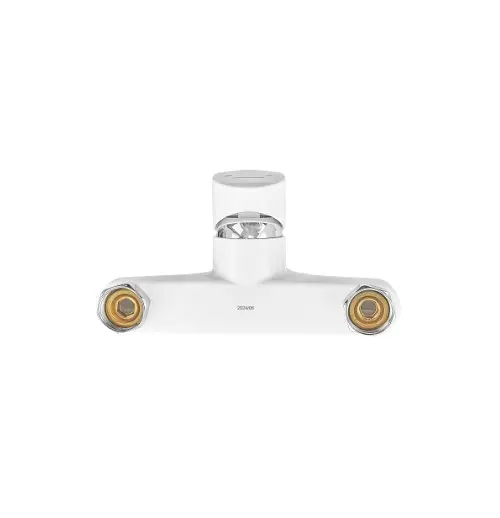 Смеситель для ванны Plamix CEZAR-009 EURO SET White, со шлангом, лейкой и кронштейном (PM0692) - фото 5