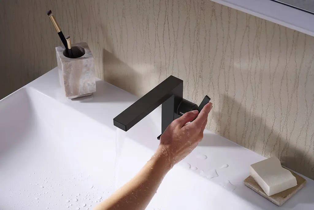 Змішувач для умивальника Hansgrohe Tecturis E CoolStart EcoSmart+ з донним клапаном pop-up matt black 73023670 - фото 2