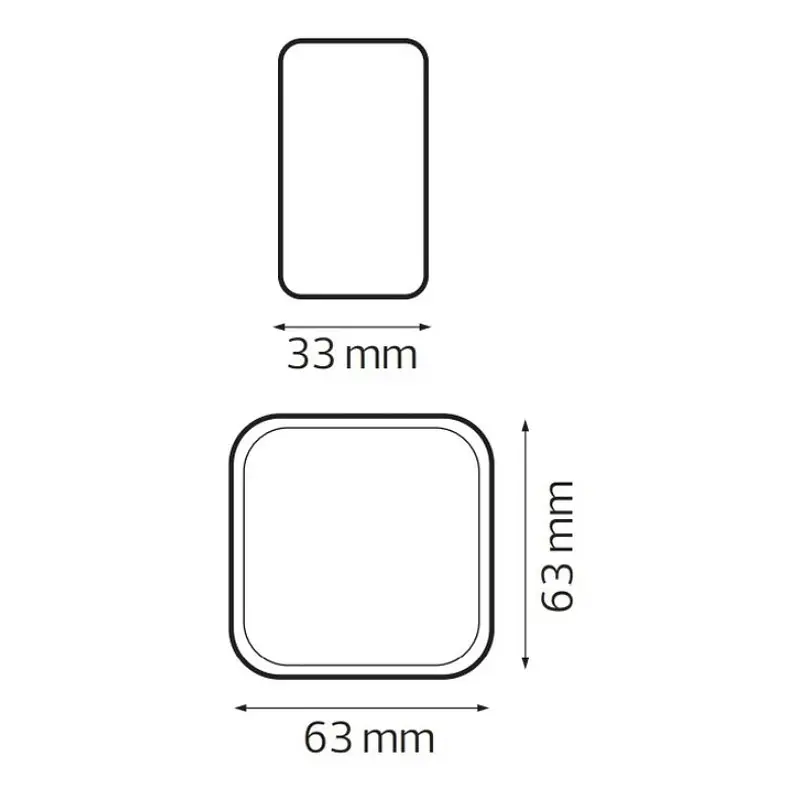 Кнопка дзвінка HOROZ ELECTRIC Eva накладна біла - фото 3