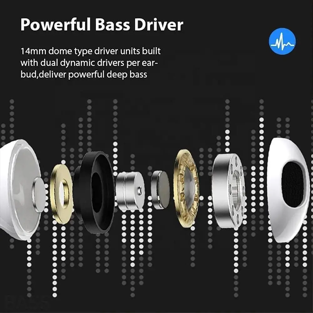 Бездротові навушники Deep Bass Bluetooth з мікрофоном та шумозаглушенням - фото 3