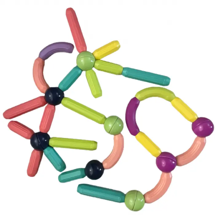 Магнітний конструктор дитячий 26 паличок 10 кульок SKY Magnetic Sticks - фото 6