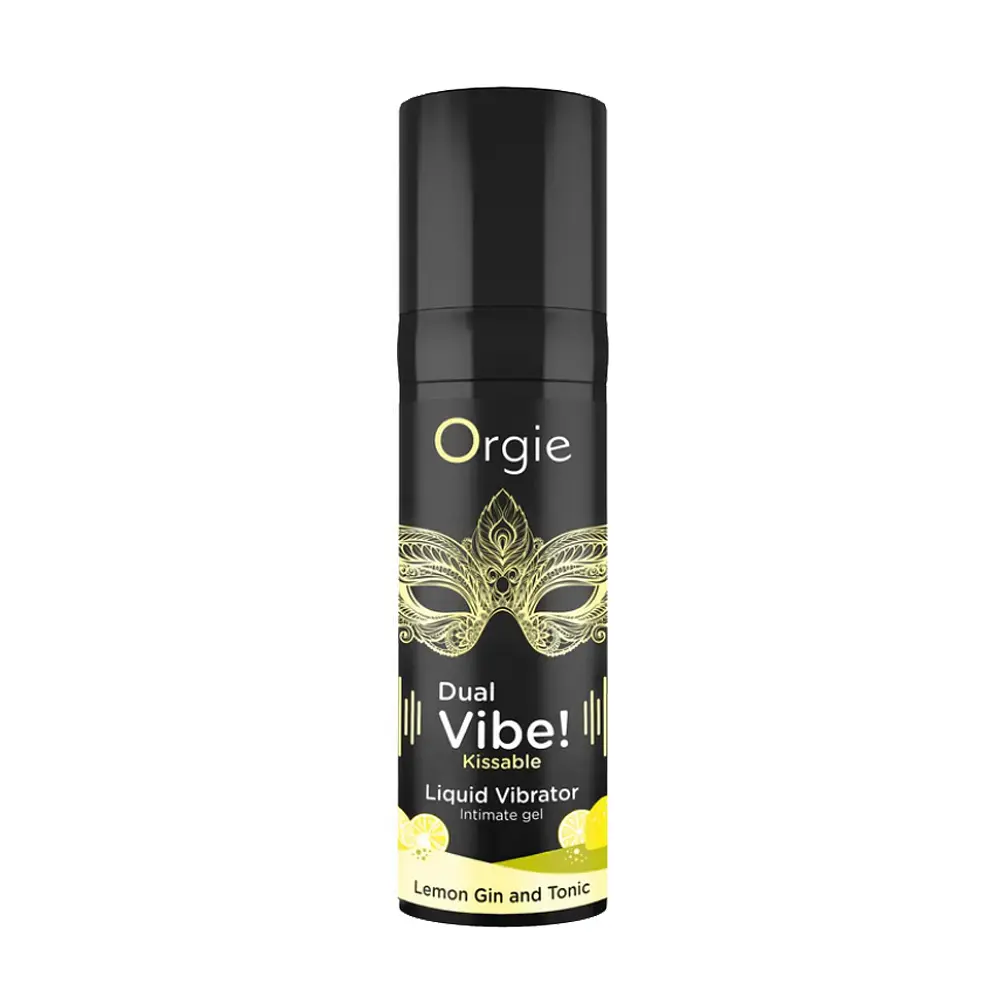 Рідкий вібратор Orgie Dual Vibe! Liquid Vibrator Lemon Gin and Tonic 15 мл - фото 4