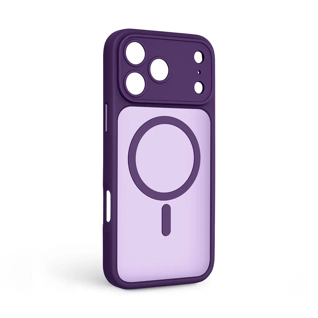 Чехол для Apple iPhone 17 Pro Max, Lush MagCase, фиолетовый, противоударная панель-накладка из TPU и PC, полупрозрачный чехол с MagSafe (с магнитом), с защитой камеры, поддержка беспроводной зарядки, защита всего корпуса, ArmorStandart (ARM87499) - фото 2