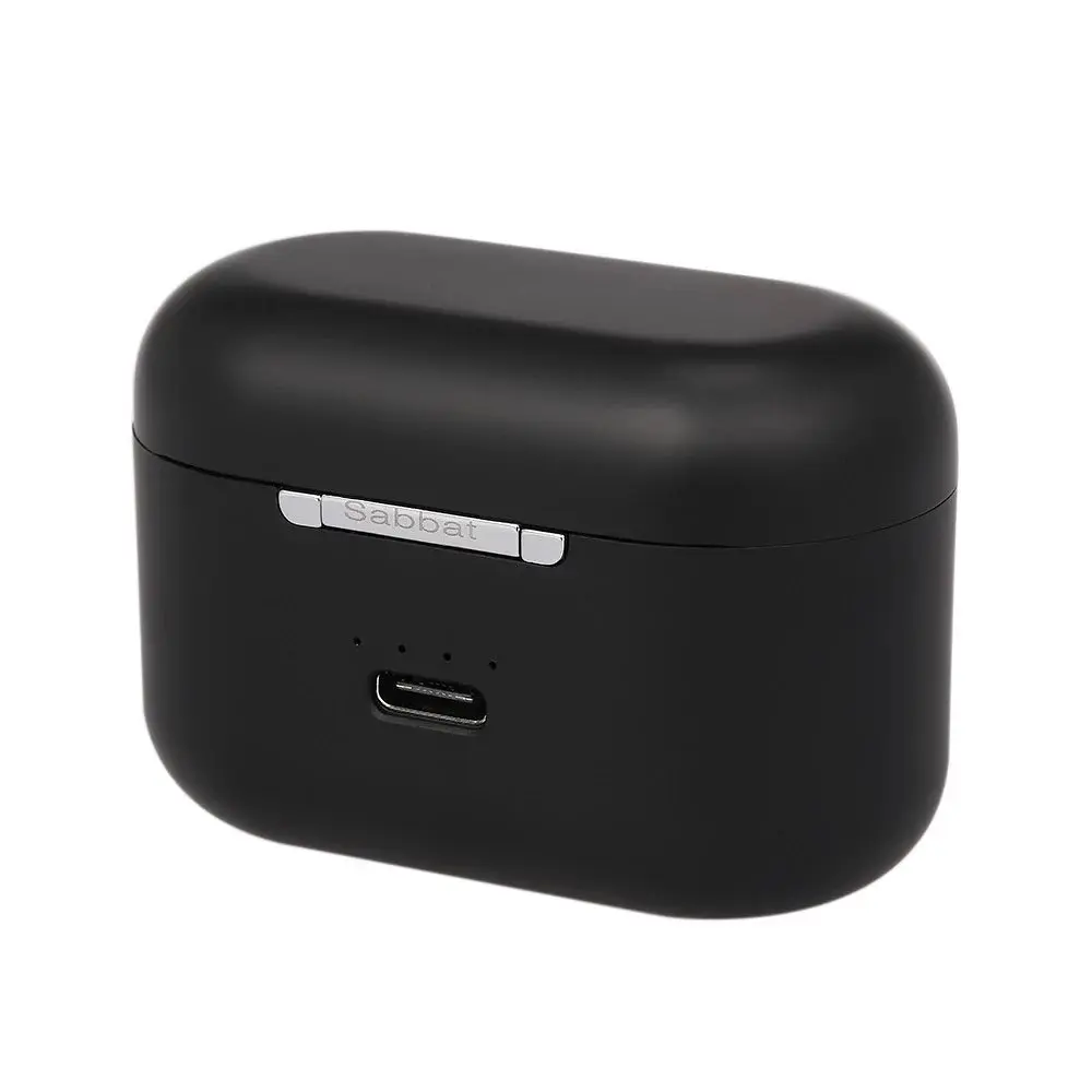 Беспроводные Bluetooth наушники Sabbat X12 Pro Black с чехлом для зарядки 750 мАч черные - фото 5