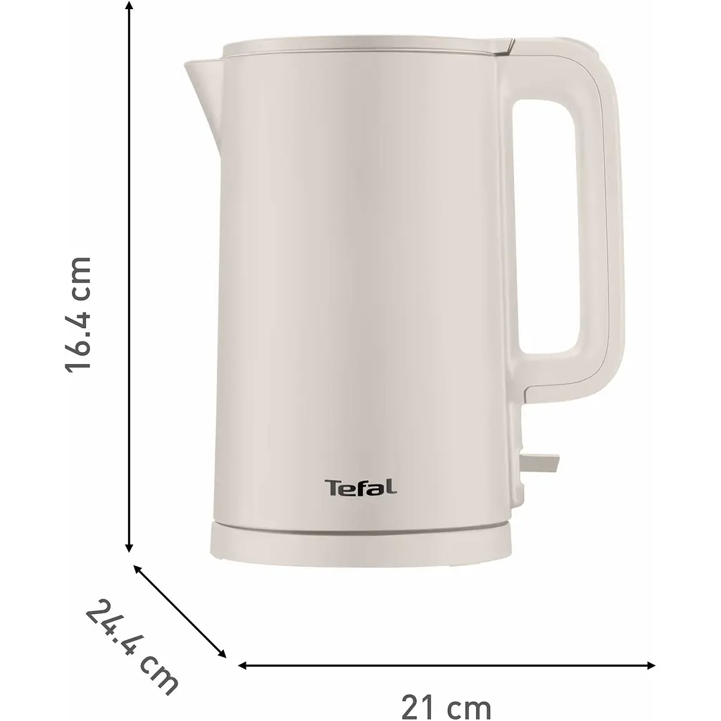 Електрочайник Tefal Thermo Protect 1.5 л пластик нержавіюча сталь бежевий (KO140BE0) - фото 5