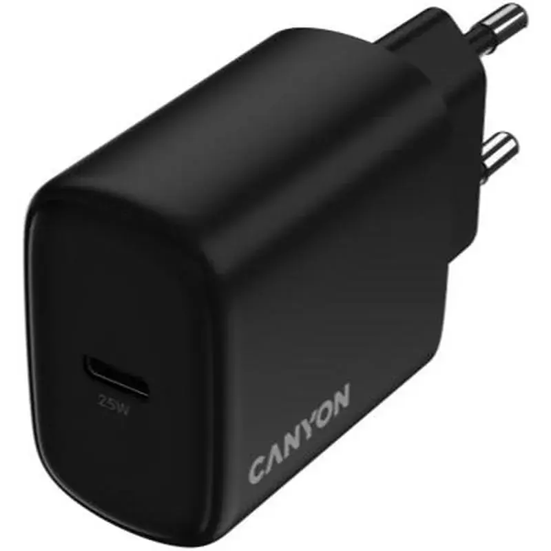 Зарядний пристрій Canyon OnCharge 250 25W 1xPD EU Black (CNE-CHA250-11) - фото 4