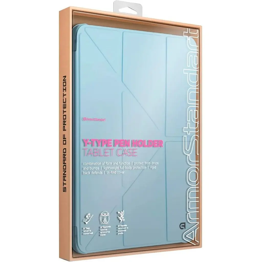 Чохол-книжка ArmorStandart Y-Type PEN для Apple iPad 10th Gen 10.9` (2022)/iPad 11 (2025) Blue (ARM77501) [133718] - фото 4