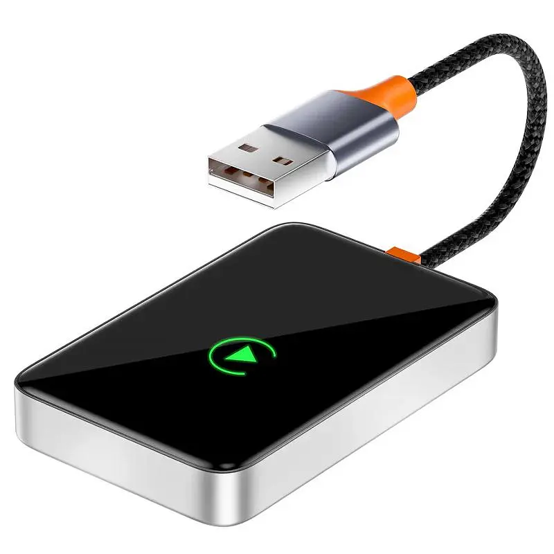 Адаптер WIWU Wi-CP002 car wireless CarPlay iOS Silver - фото 2