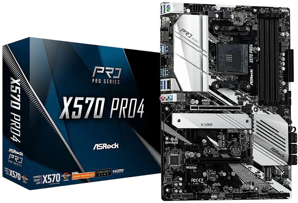 Материнська плата ASRock X570 Pro4 Socket AM4 (X570 Pro4) Б/В - фото 2