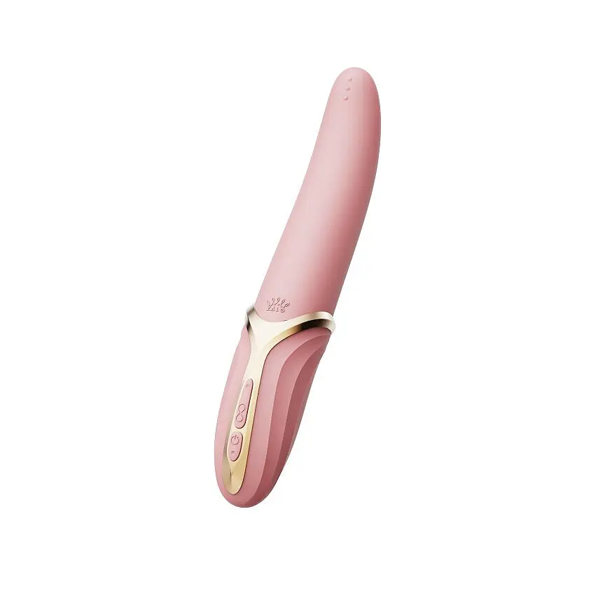 Вібратор Zalo - EVE Sakura Pink, вібрація + ротація, імітація язичка, підігрів до 39 °C