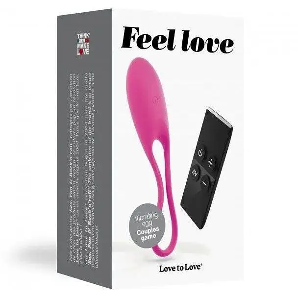 Виброяйцо Love To Love Feel Love Pink с пультом ДУ и регулированием интенсивности - фото 3