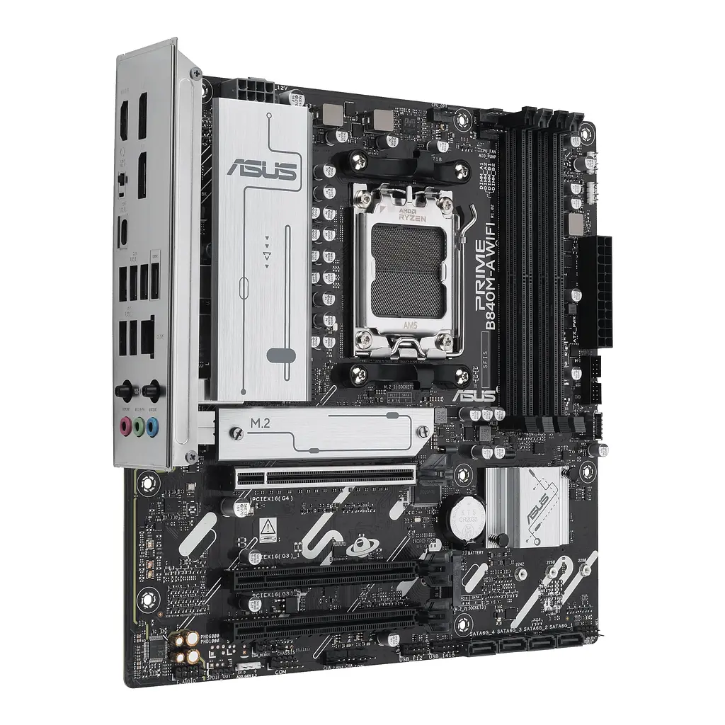 Материнская плата PRIME B840M-A WIFI sAM5 B840 4xDDR5 M.2 HDMI DP Wi-Fi BT mATX Asus teh0018975 - фото 4