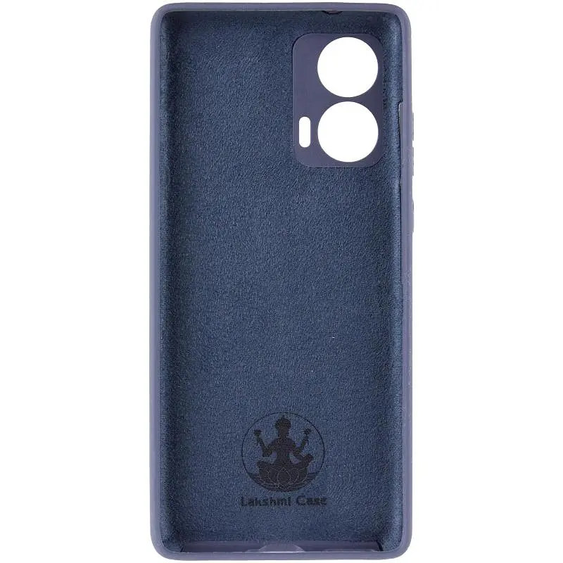 Чехол Silicone Cover Lakshmi Full Camera (AA) для Motorola Edge 50 Синий / Midnight Blue - фото 3
