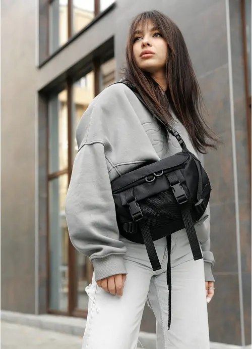 Сумка бананка велика поясна Sambag 38х21 см sum0023764