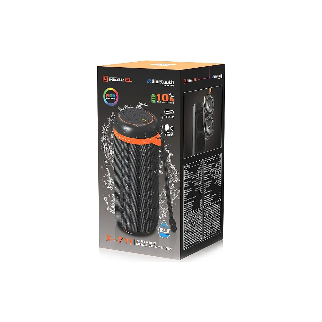 Акустична система REAL-EL X-711 Black (EL121600026) - фото 11