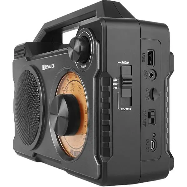 Радіоприймач Real-El X-703 Black (EL121800002) - фото 6