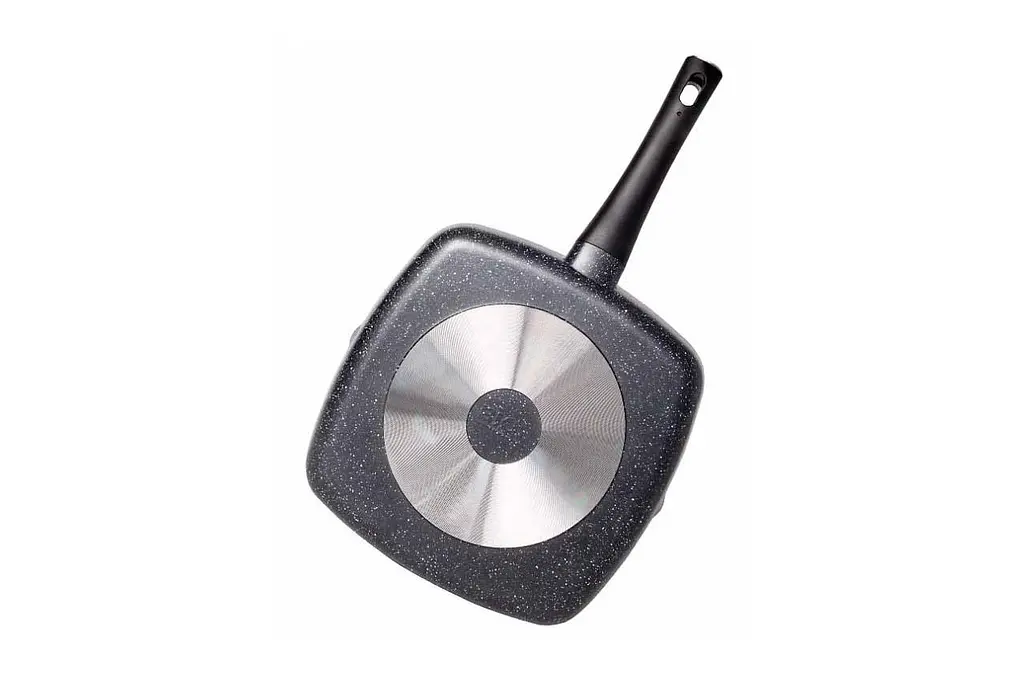 Сковорода гриль антипригарна квадратна Biol 28 см Steak Menu алюміній 28144Р - фото 3