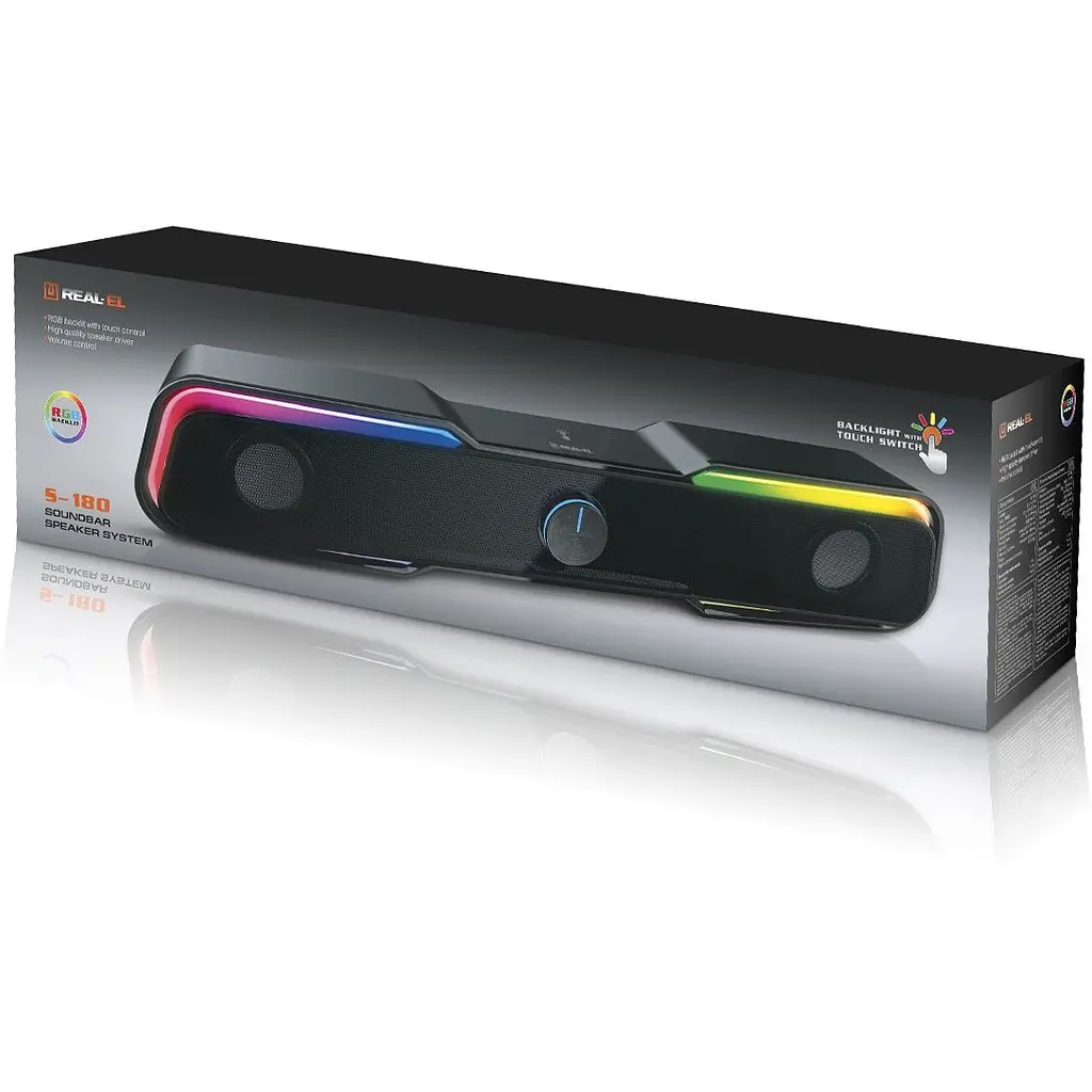 Компьютерная колонка REAL-EL S-180 SoundBar - фото 6