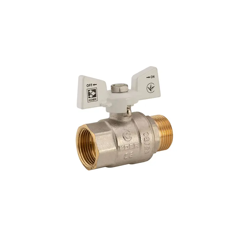 Кран кульовий Koer 3/4" ГШМ (KR.218.W) білий KR0183 - фото 3