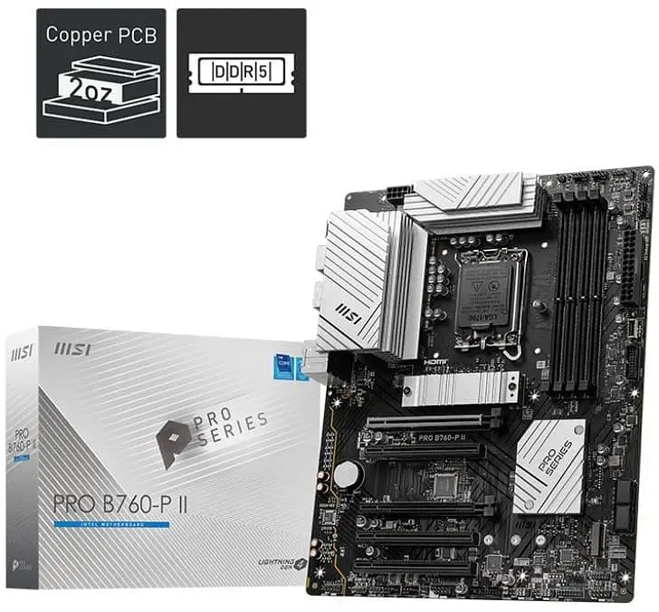 Материнська плата MSI PRO B760-P II (PRO B760-P II) (Socket 1700, Intel B760, ATX) - фото 5