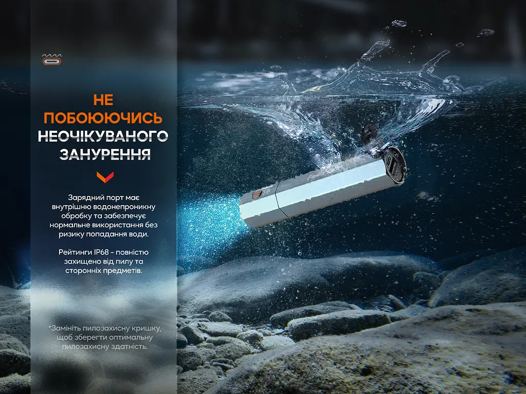 Ліхтар ручний Fenix E-CP чорний - фото 20