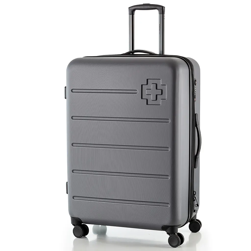 Валіза велика Swissbrand Berlin (L) полікарбонат Grey (SWB_LHBER801L)