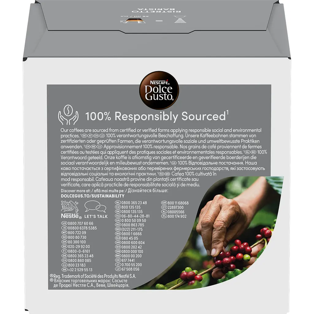 Уценка. Кофе в капсулах NESCAFE Dolce Gusto Ristretto Barista 104 г - фото 10