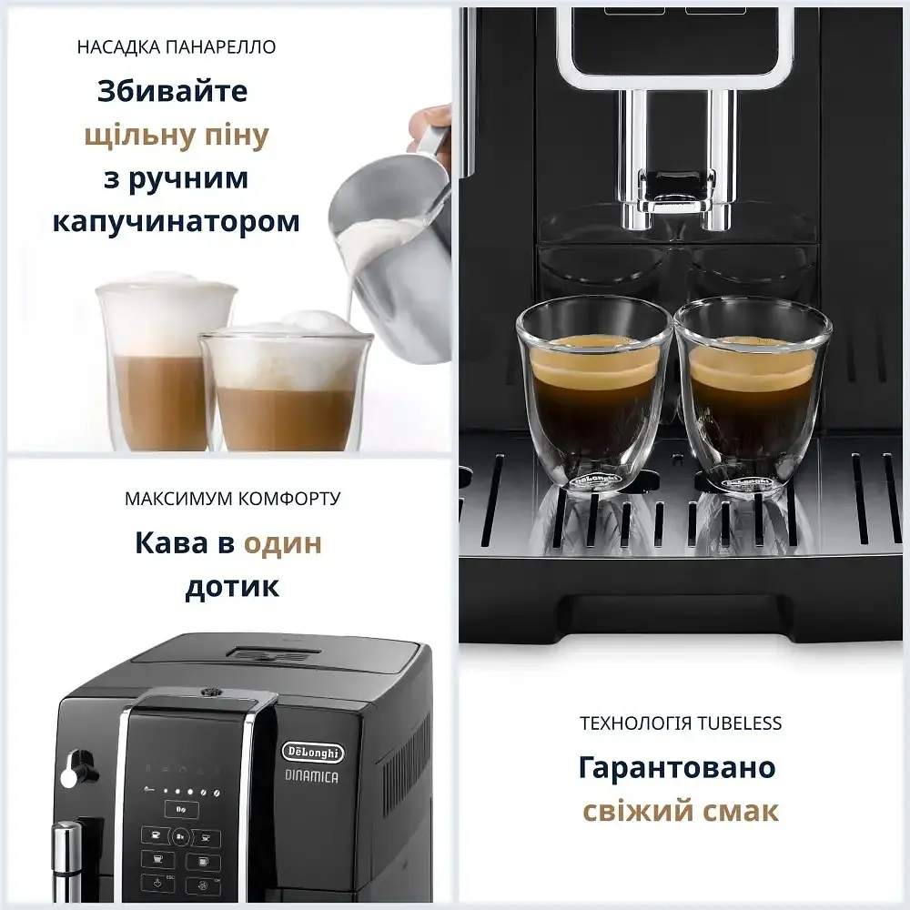 Кавомашина DeLonghi ECAM 353.15 B Dinamica (00000055797) - фото 7