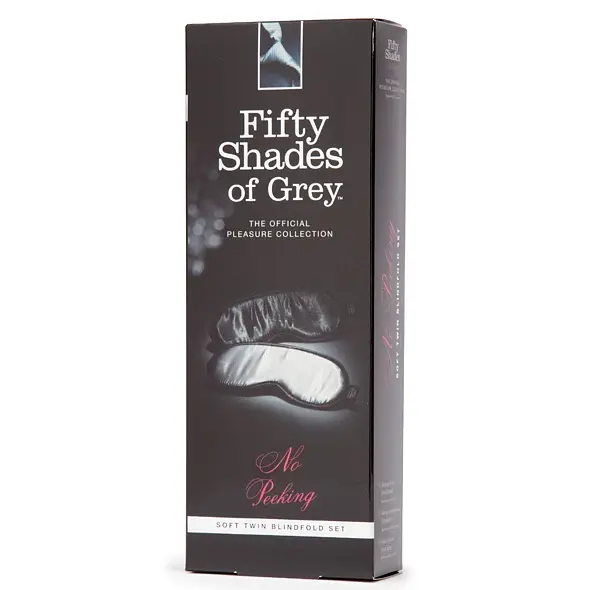 Набор масок Fifty Shades of Grey No Peeking 2 шт. черный-белый - фото 2