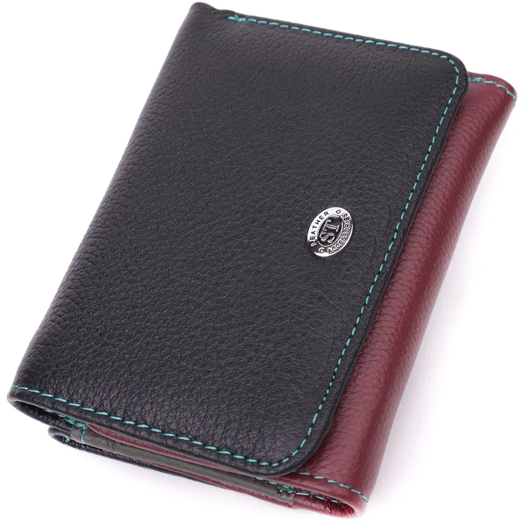 Зручний гаманець для дівчат із натуральної шкіри ST Leather 22497 різнокольоровий - фото 5