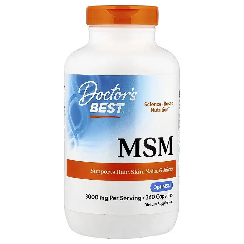 Для здоров'я суглобів Doctor's Best MSM with OptiMSM, 360 капсул