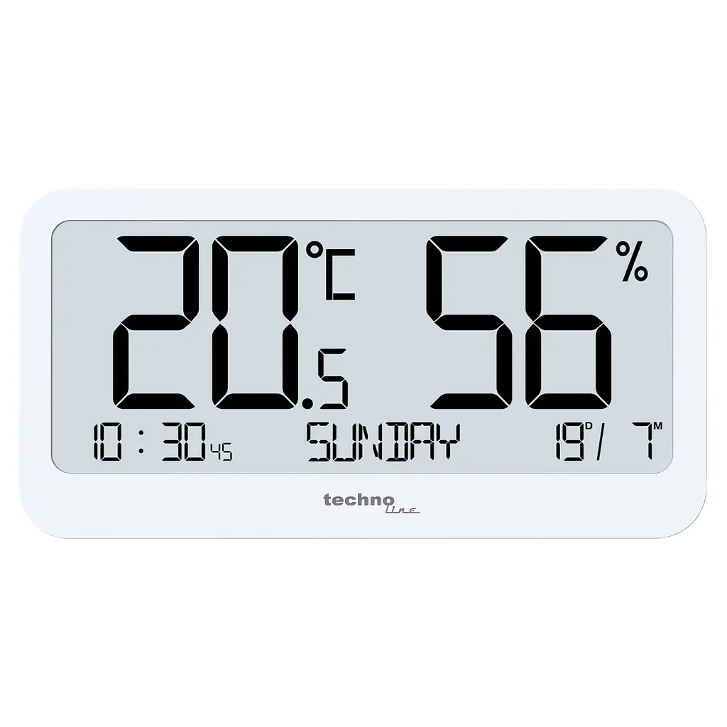 Термогігрометр Technoline WS9455 White (WS9455), Білий - фото 2