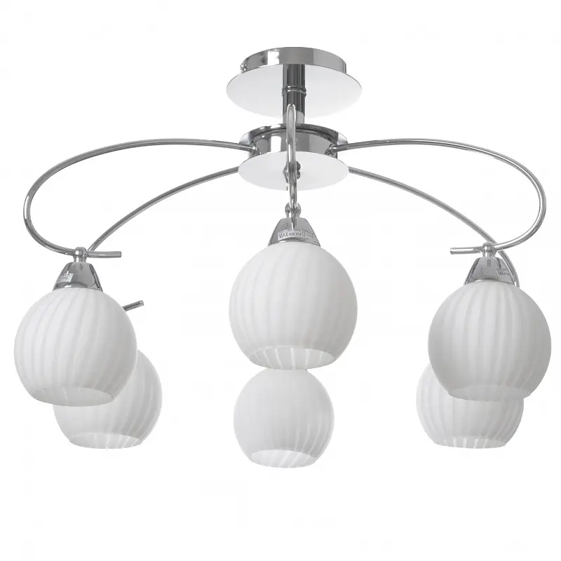 Люстра потолочная Brille классическая E14 40W CH (LK-262C/6) - фото 6