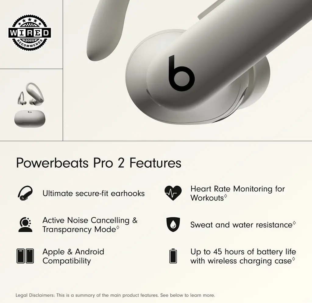 Навушники Beats by Dr. Dre Powerbeats Pro 2 Quick Sand (MX733) - фото 2